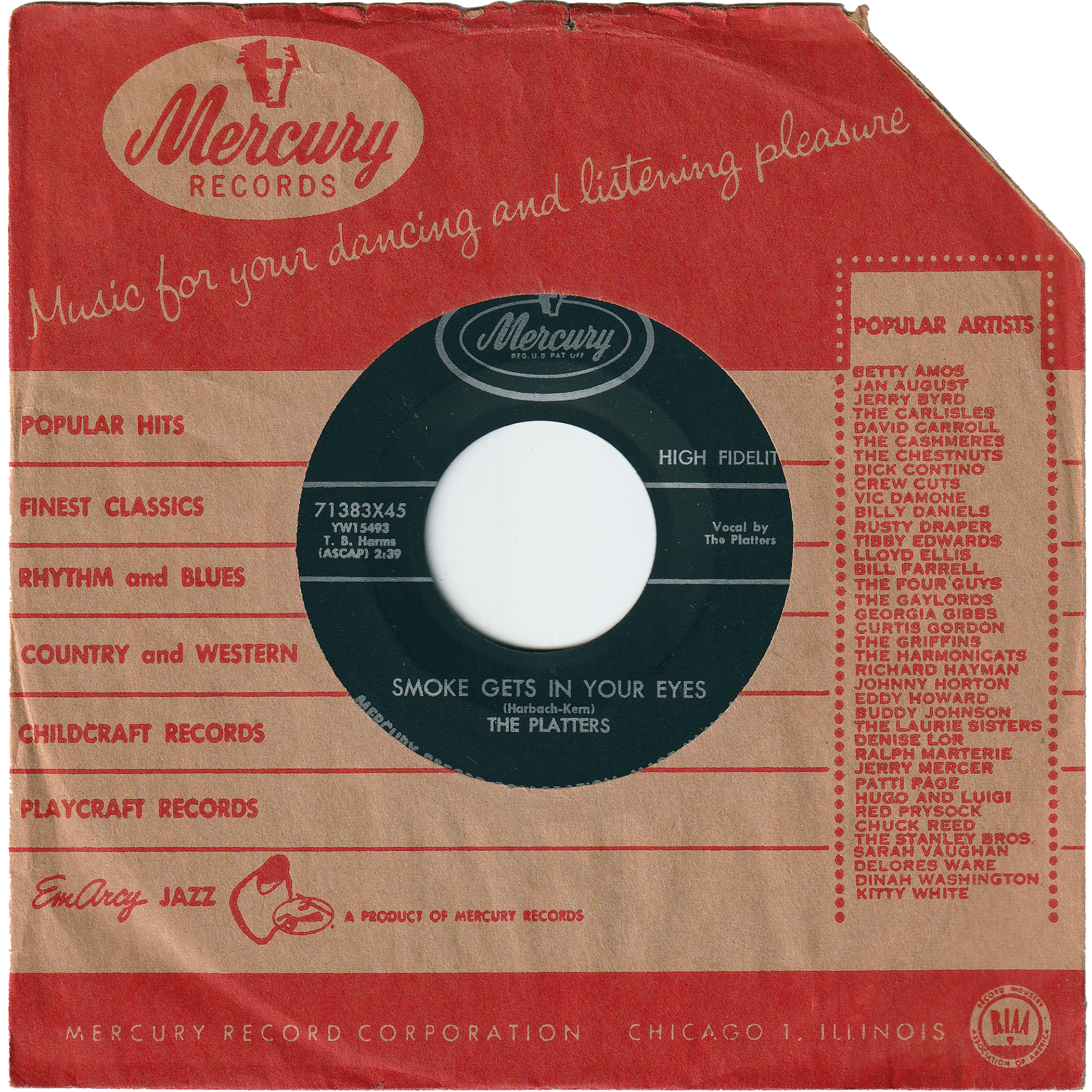 The Platters - Smoke Gets In Your Eyes / No Matter What You Are