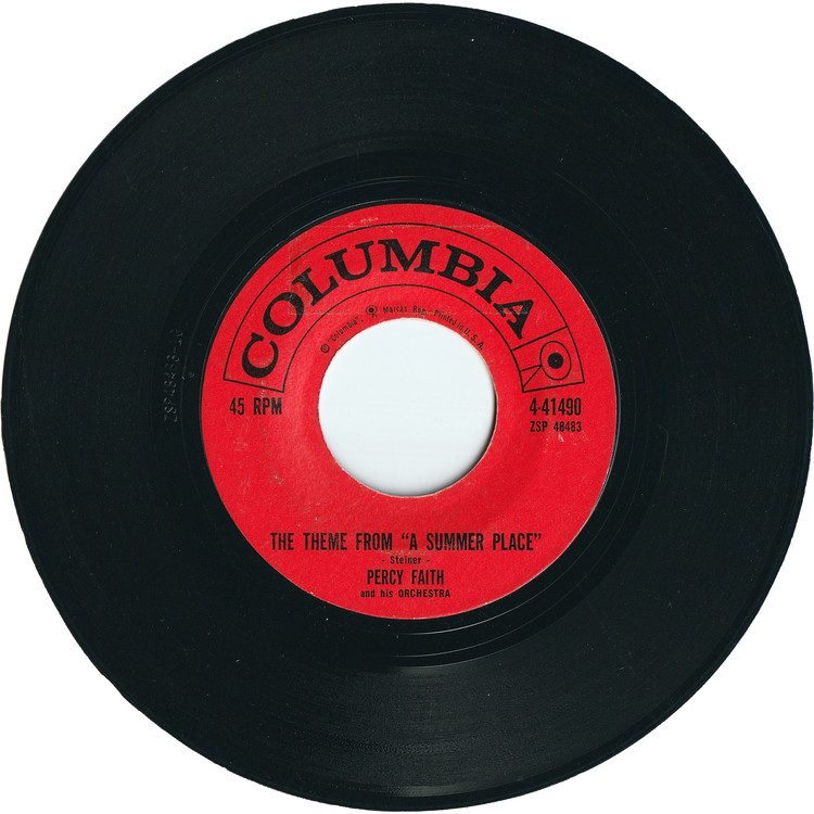 Percy Faith - The Theme From A Summer Place / Go-Go-Po-Go (w/PS)