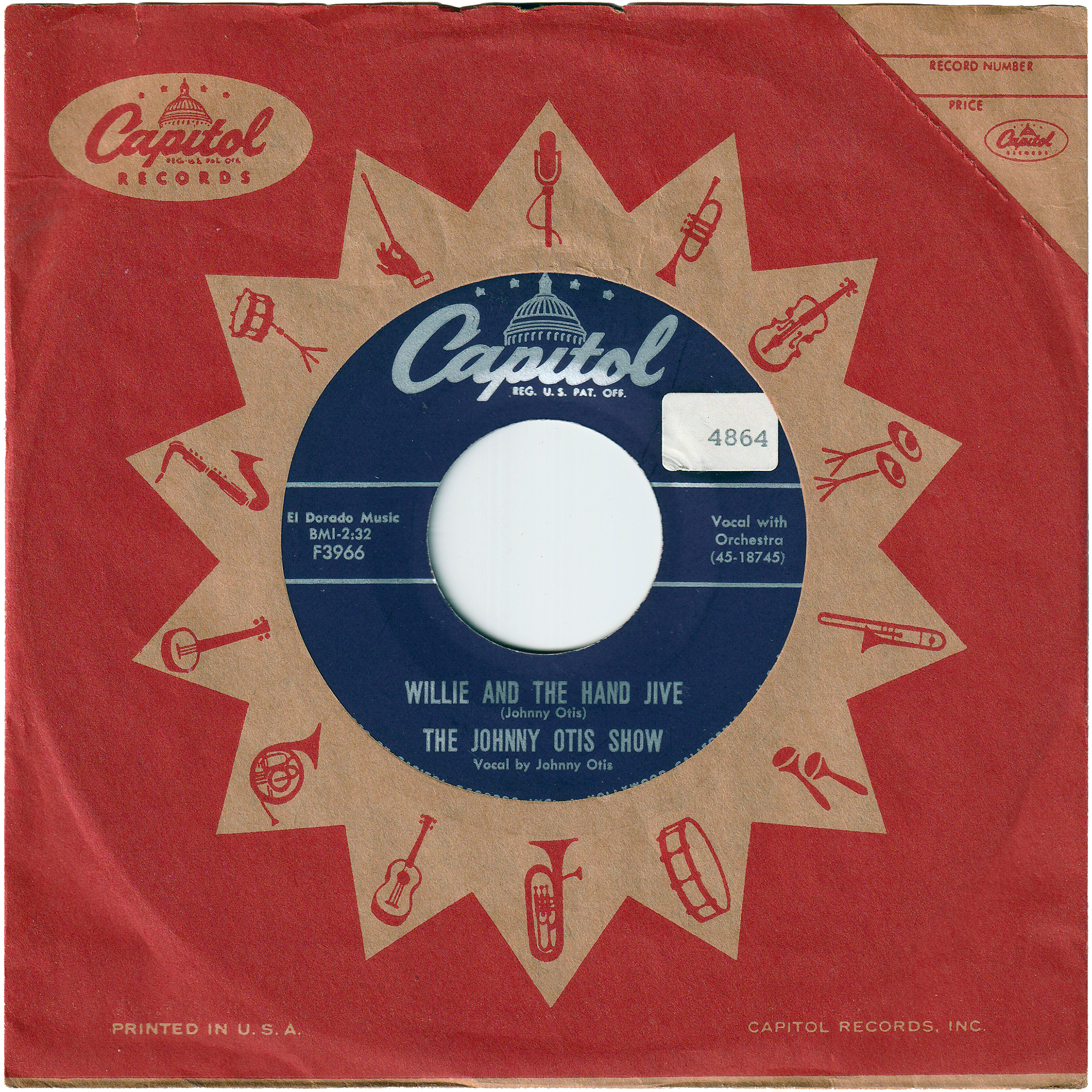 The Johnny Otis Show - Willie & The Hand Jive / Ring-A-Ling