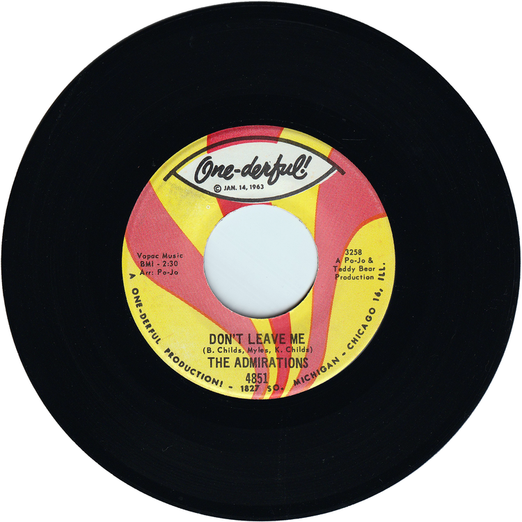 The Admirations - Don't Leave Me / All For You