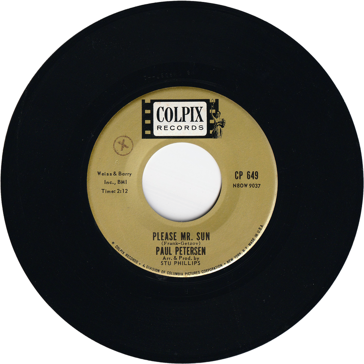 Paul Petersen - Lollipops & Roses / Please Mr. Sun