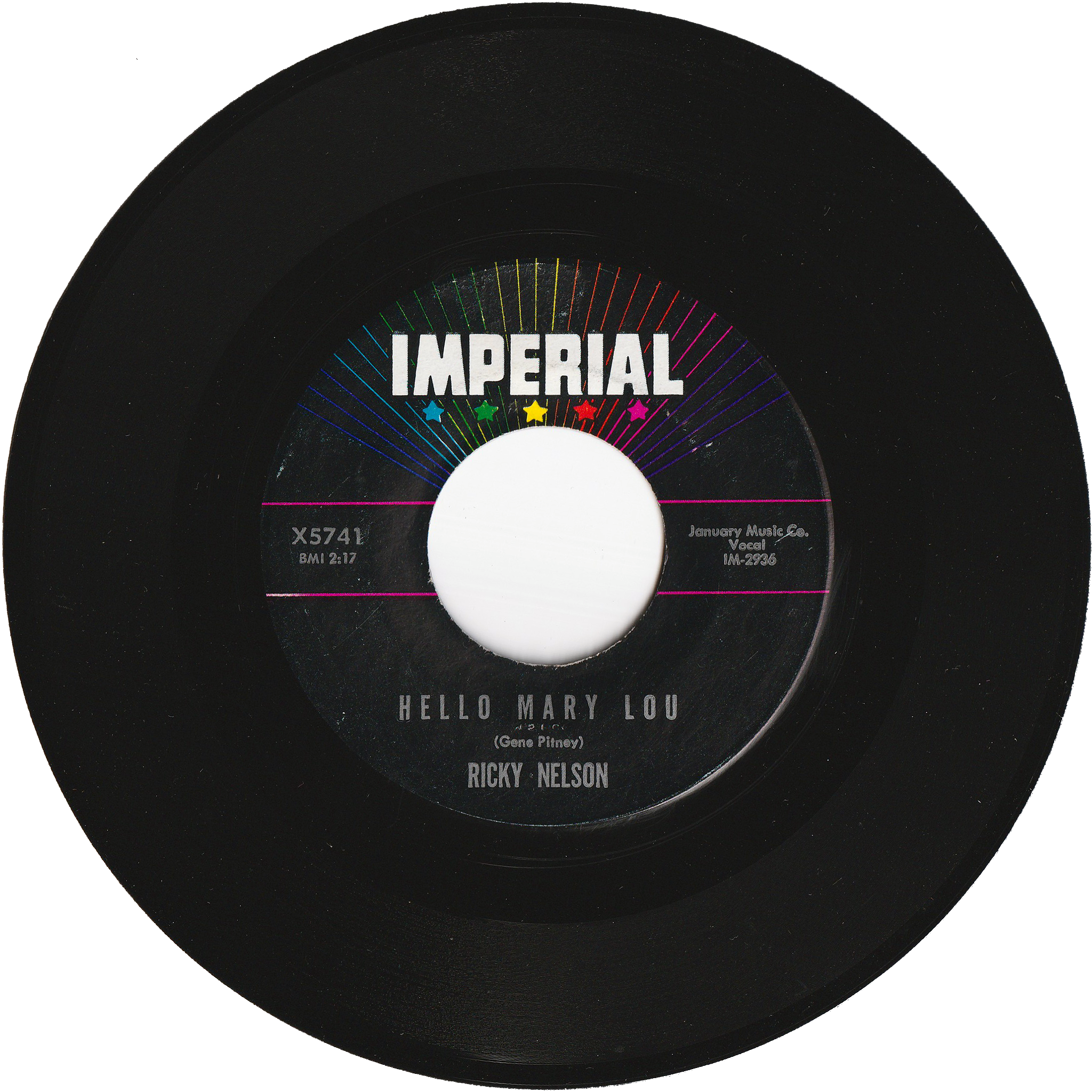 Ricky Nelson - Hello Mary Lou / Travelin' Man – NIGHT BEAT