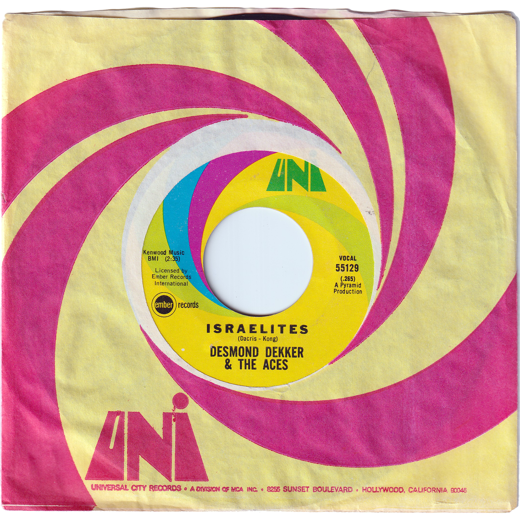 Desmond Dekker & The Aces - Israelites / My Precious World – NIGHT