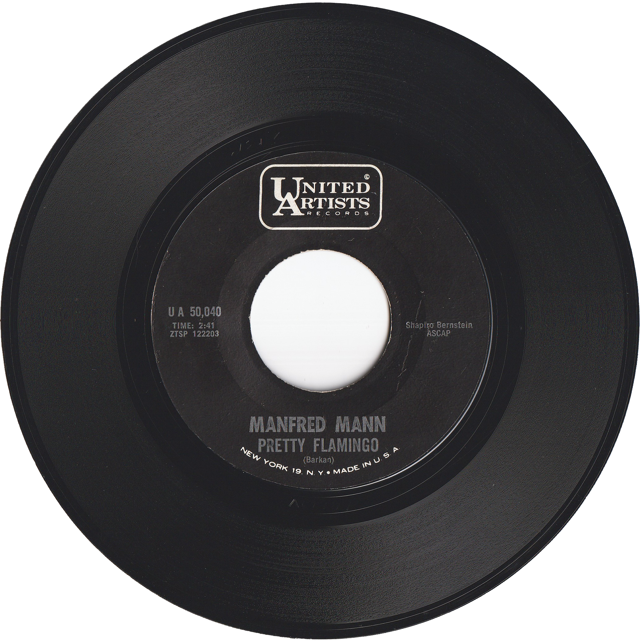 Manfred Mann - Pretty Flamingo / You're Standing By – NIGHT Manfred Mann - Pretty Flamingo / You're Standing By – NIGHT