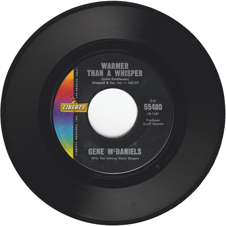 Gene McDaniels - Point Of No Return / Warmer Than A Whisper