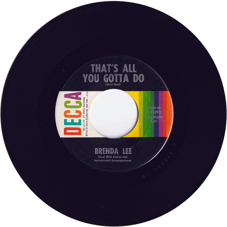 Brenda Lee - I'm Sorry / That's All You Gotta Do