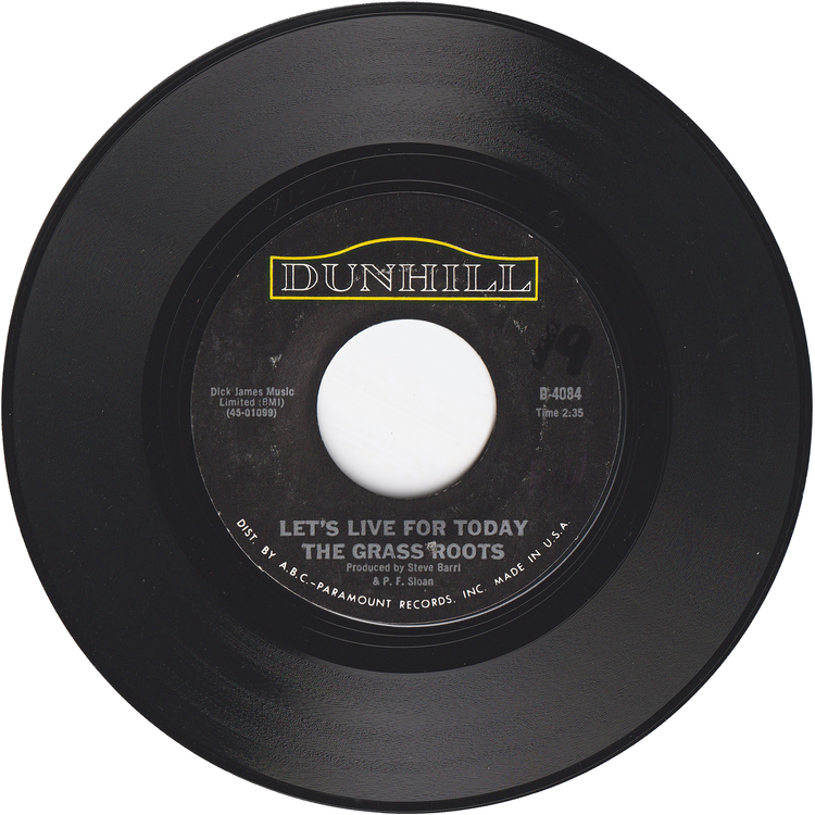 The Grass Roots - Let's Live For Today / Depressed Feeling