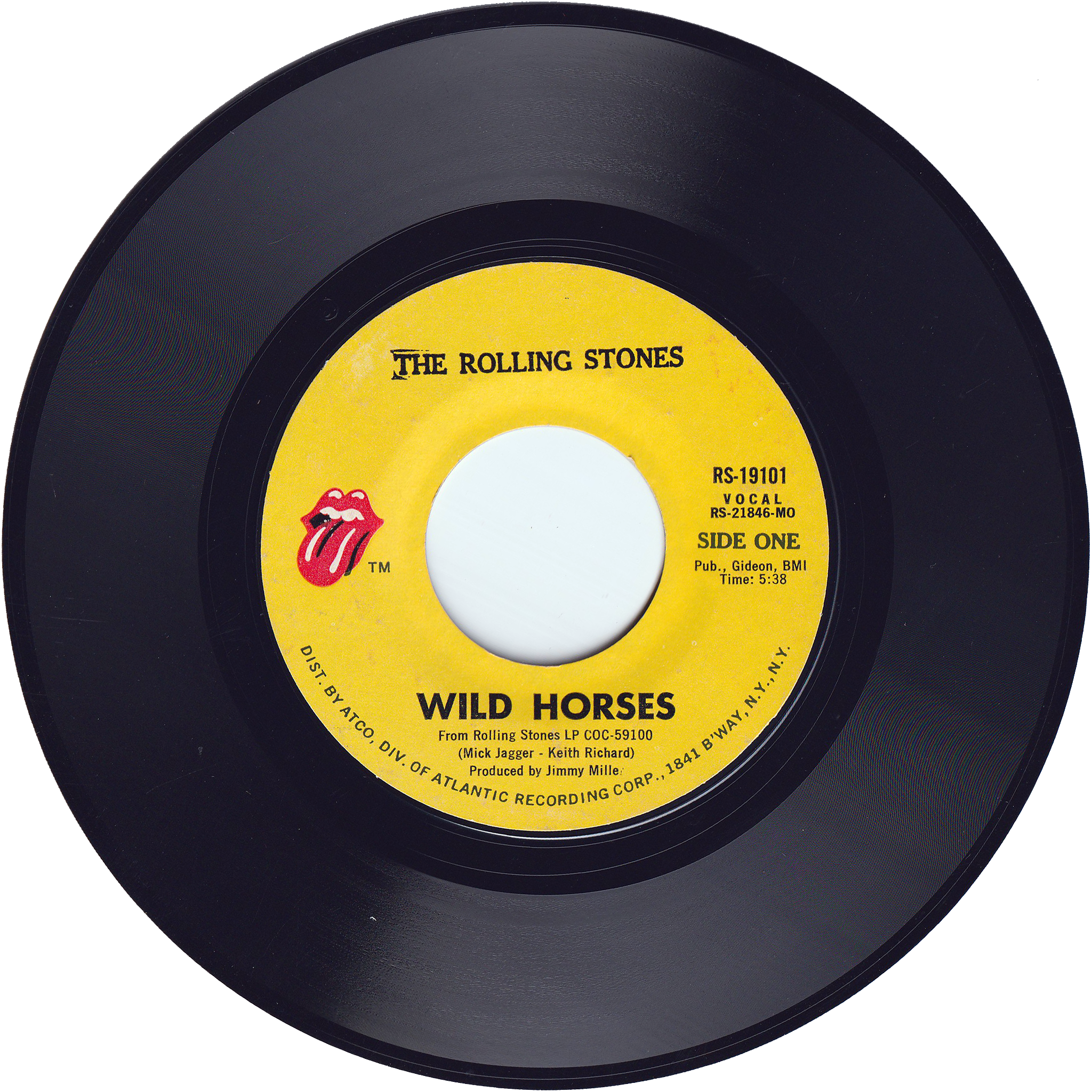 RollingStonesストーンズ◆UP CLOSE◆MediaAmerica The Rolling Stones - Wild Horses / Sway [Styrene, MO