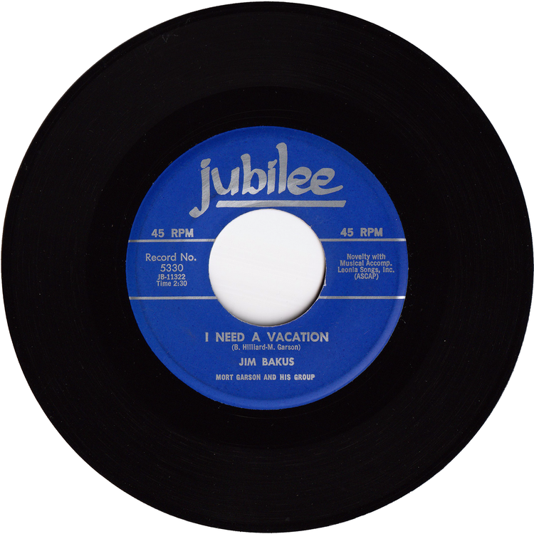 Jim Backus & Friend - Delicious! / I Need A Vacation
