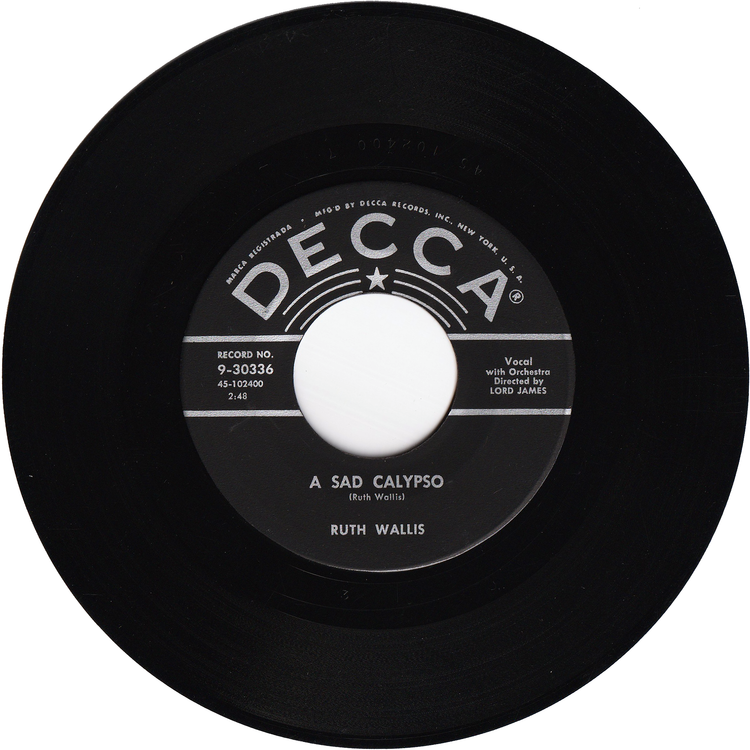 Ruth Wallis - Donkey Is Jackass / A Sad Calypso