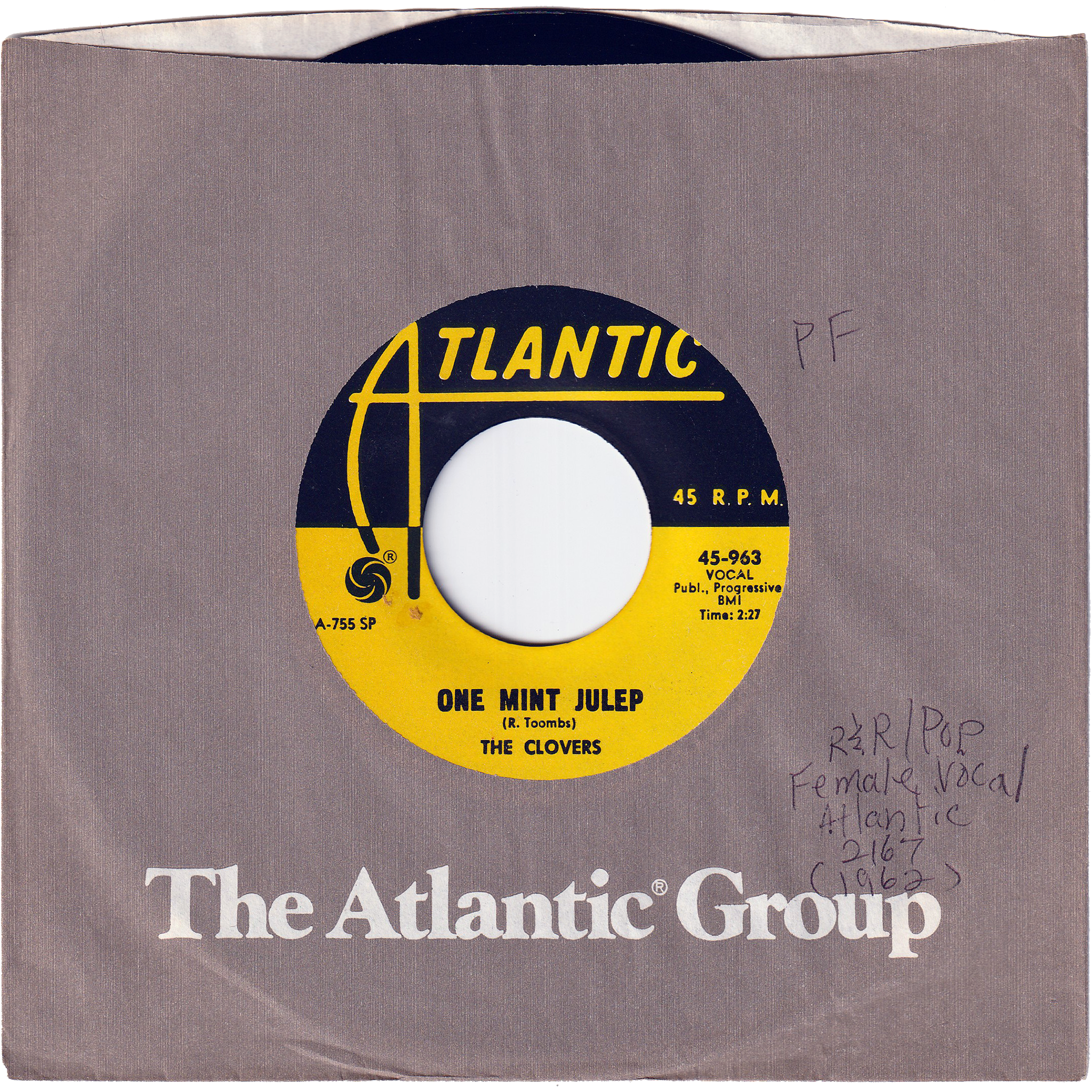 The Clovers - One Mint Julep / Middle Of The Night [Re-Issue