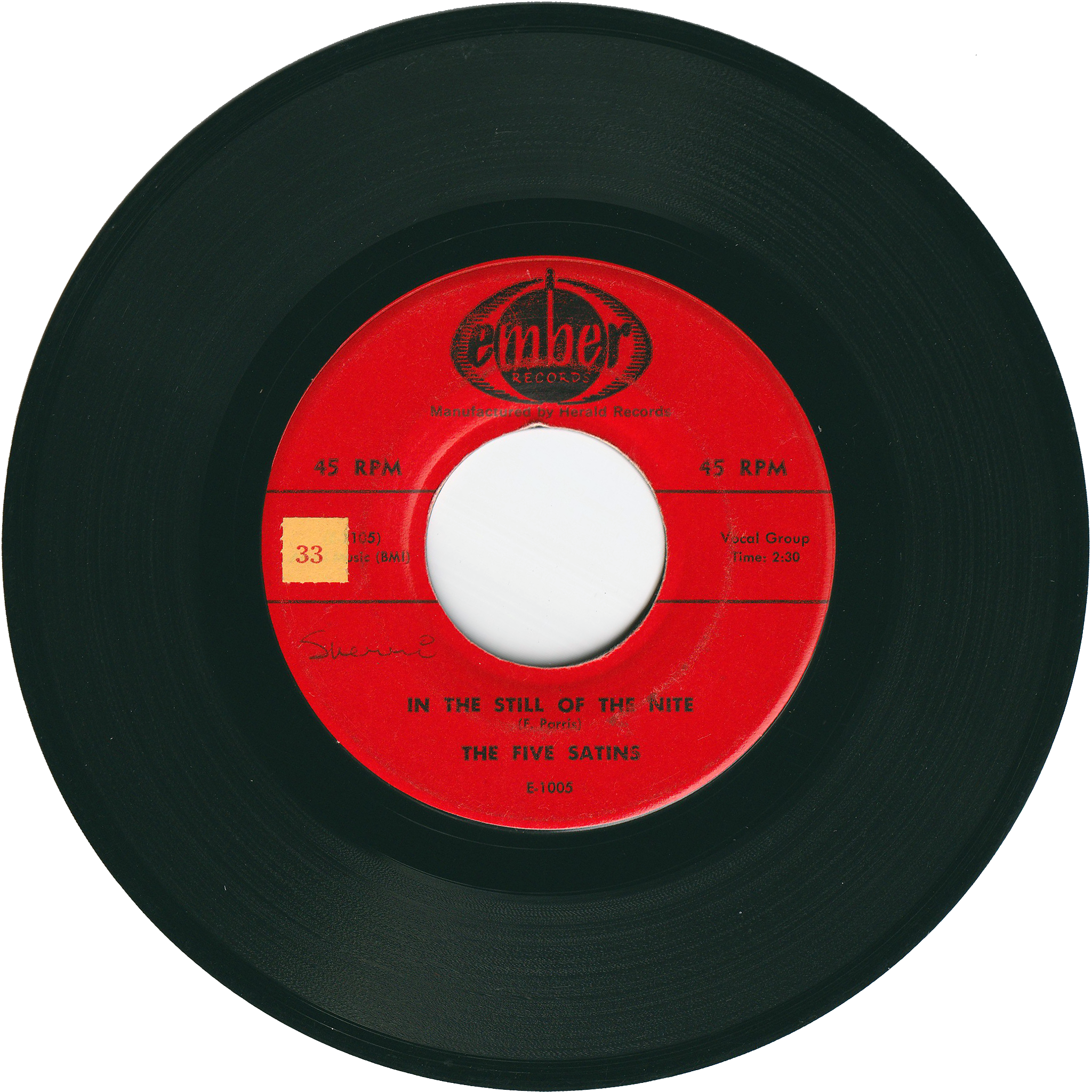 The Five Satins - In The Still Of The Night / The Jones Girl The Five Satins - In The Still Of The Night / The Jones Girl