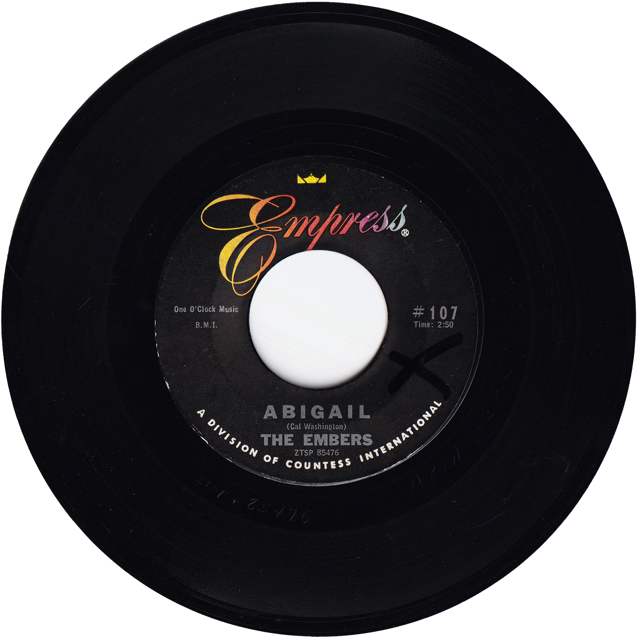 The Embers - Abigail / I Was Too Careful – NIGHT BEAT RECORDS