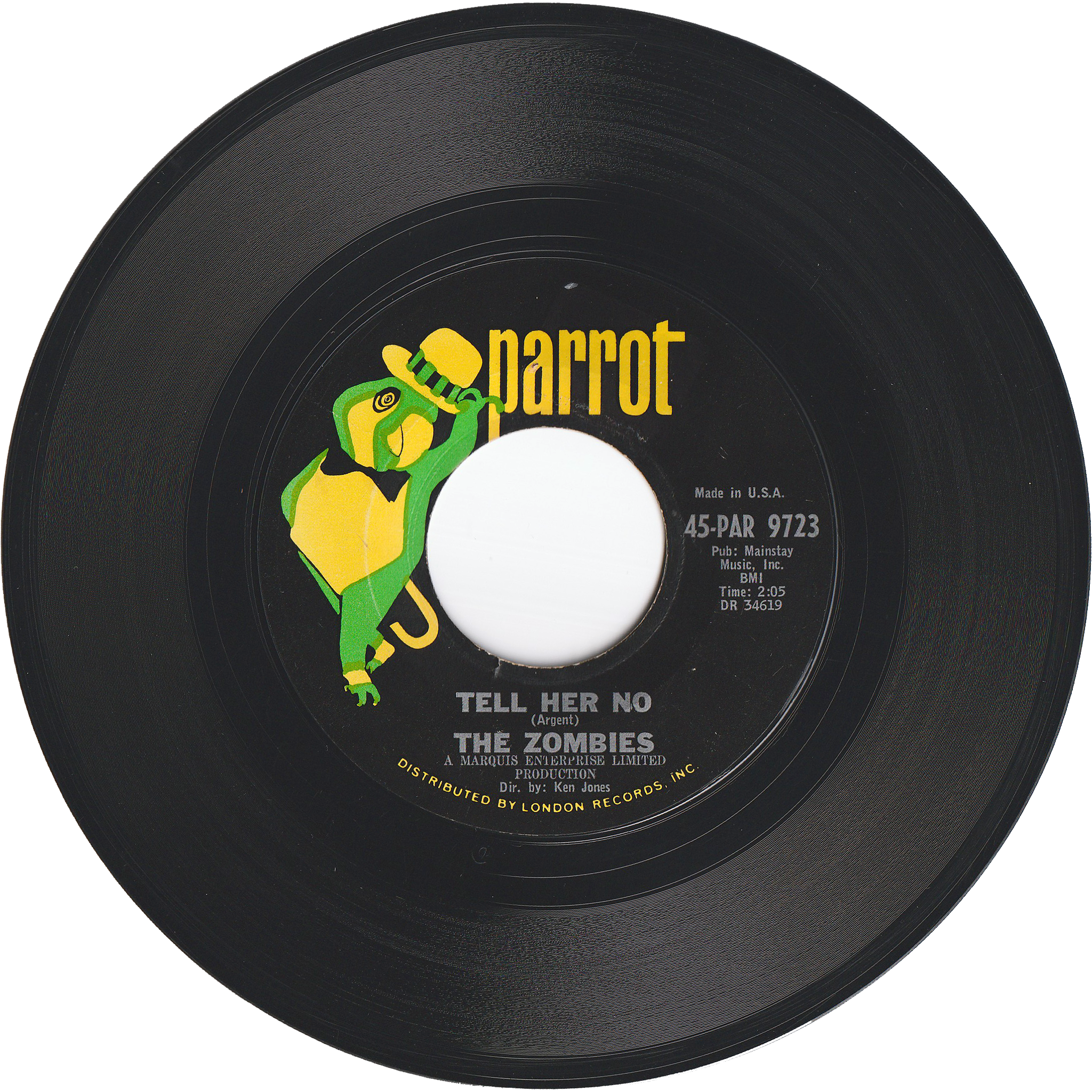 The Zombies - Tell Her No / Leave Me Be – NIGHT BEAT RECORDS