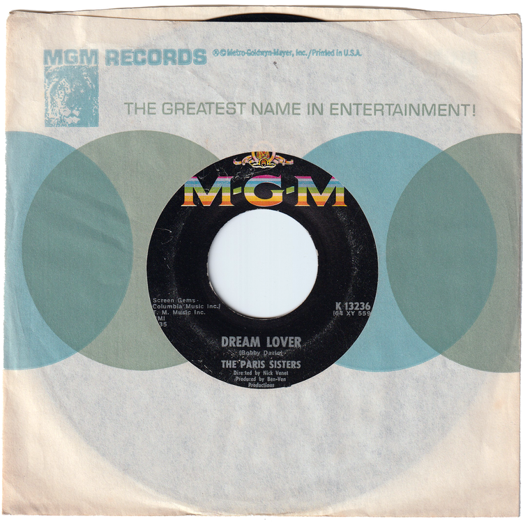 The Paris Sisters - Dream Lover / Lonely Girl