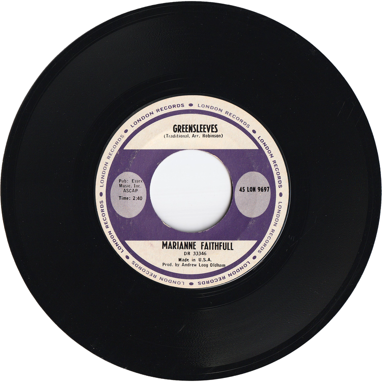 Marianne Faithfull - As Tears Go By / Greenleeves