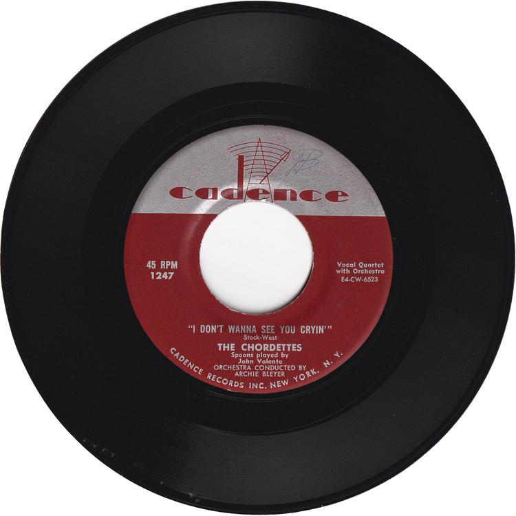 The Chordettes - Mr. Sandman / I Don't Wanna See You Cryin'