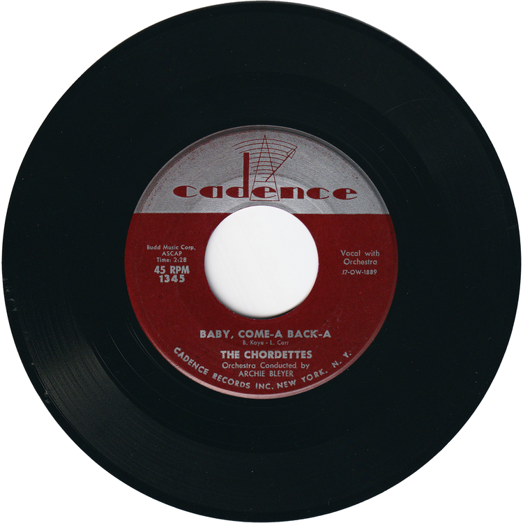 The Chordettes - Lollipop / Baby Come-A Back-A