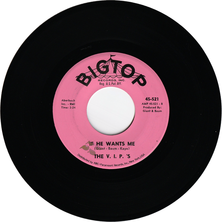 The V. I. P. 's - If He Wants Me / I'm On To You Baby