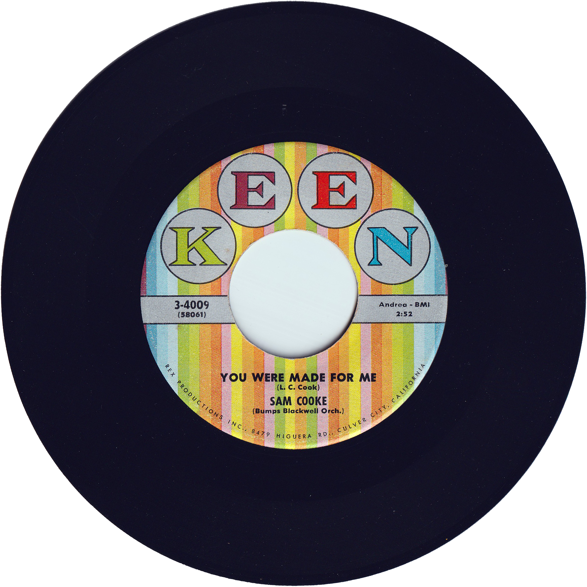 Sam Cooke - You Were Made For Me / Lonely Island – NIGHT BEAT RECORDS