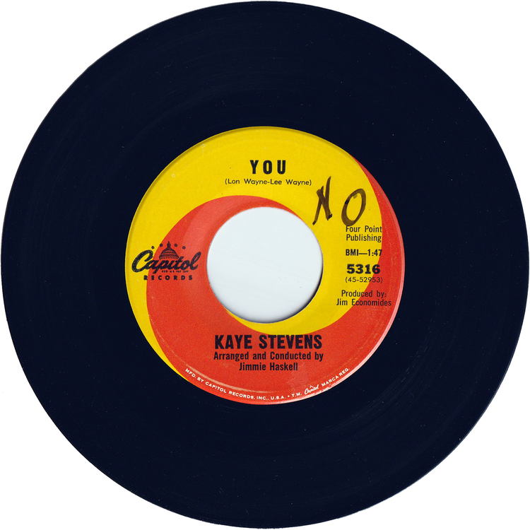 Kaye Stevens - You / Someone Must Have Hurt You A Lot