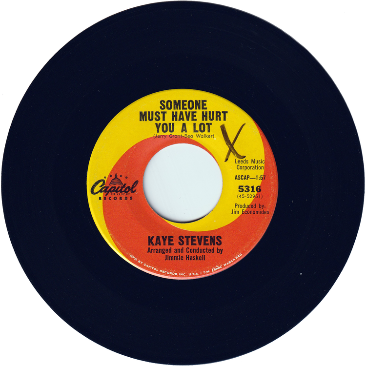 Kaye Stevens - You / Someone Must Have Hurt You A Lot