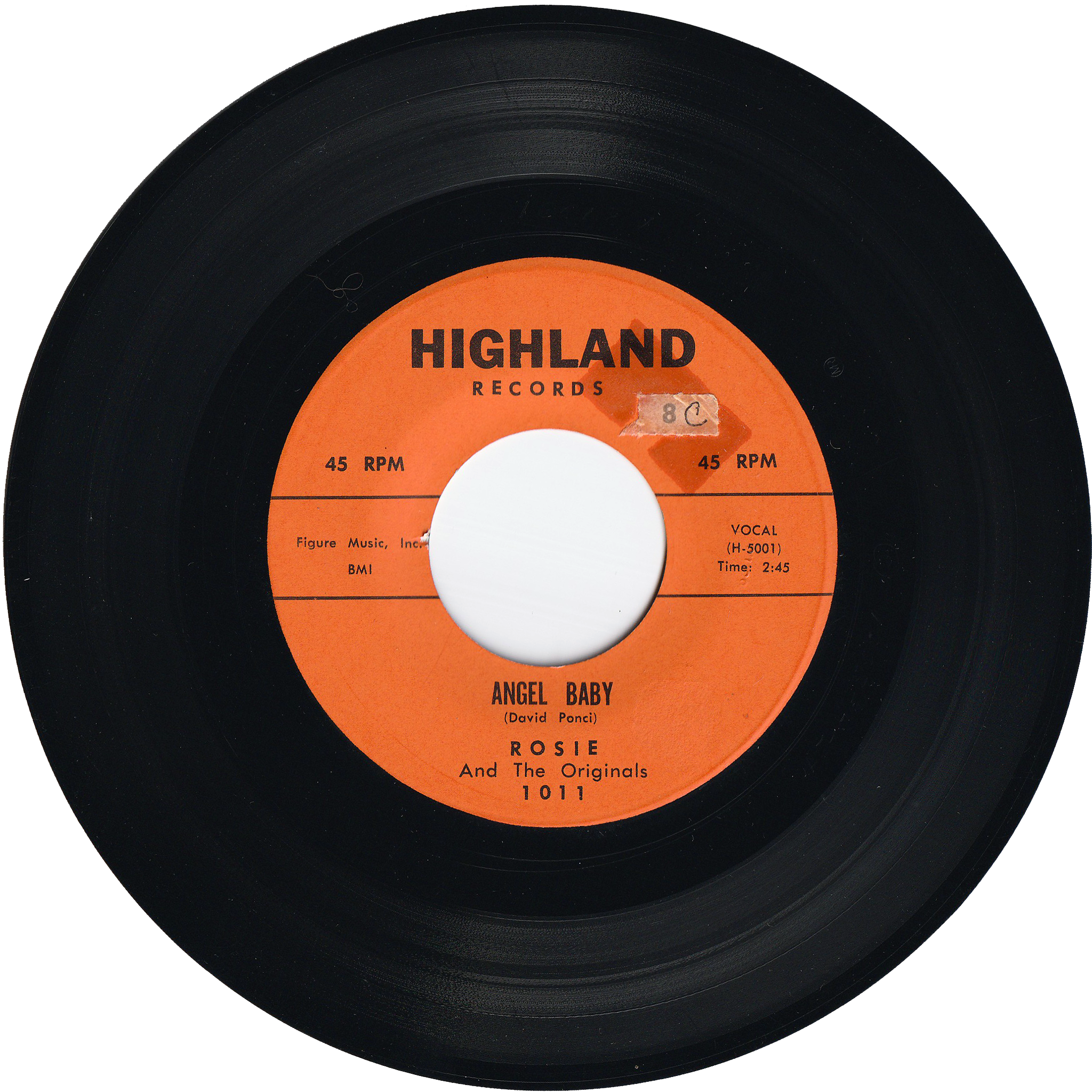 Rosie & The Originals - Angel Baby / Give Me Love [Orange Label