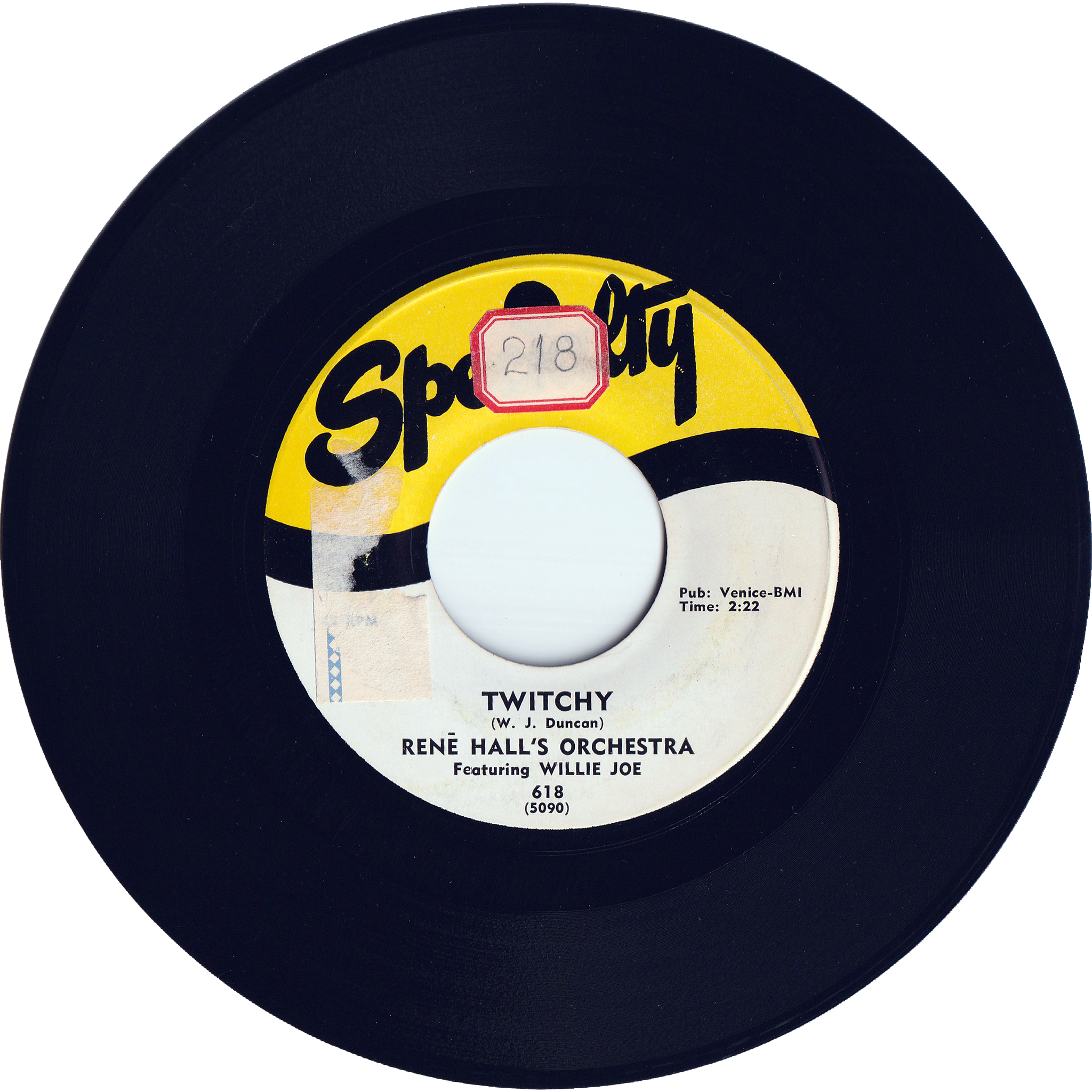 Rene Hall & Willie Joe Duncan - Twitchy / Flippin' – NIGHT BEAT