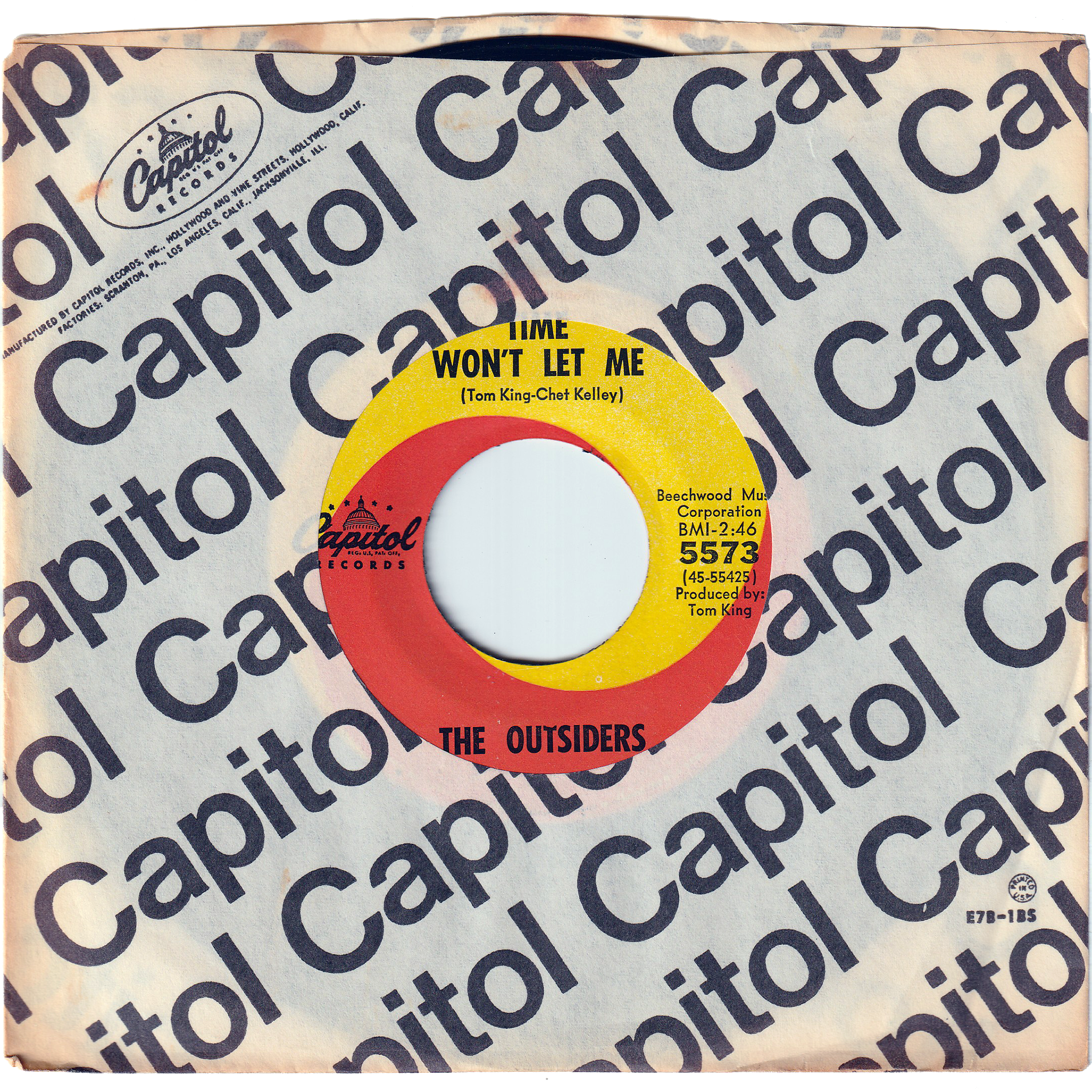 The Outsiders - Time Won't Let Me / Was It Really Real [Scranton The Outsiders - Time Won't Let Me / Was It Really Real [Scranton