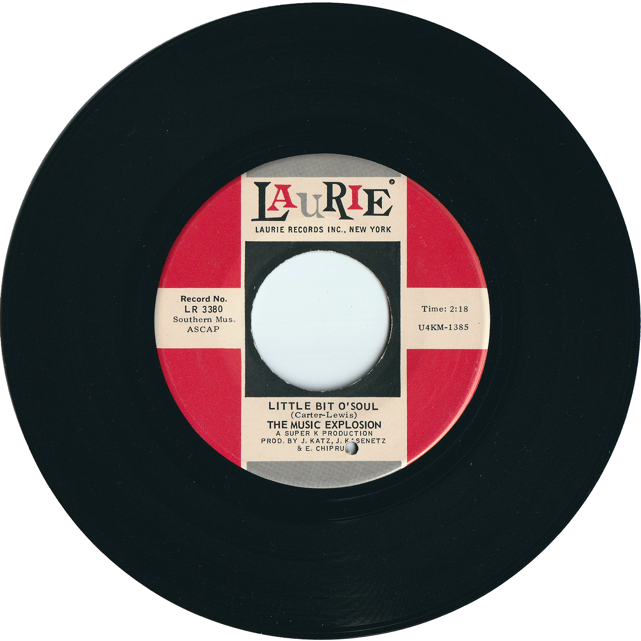 半額　THE MUSIC LPレコード The Music Explosion - Little Bit O'Soul / I See The Light [Vinyl