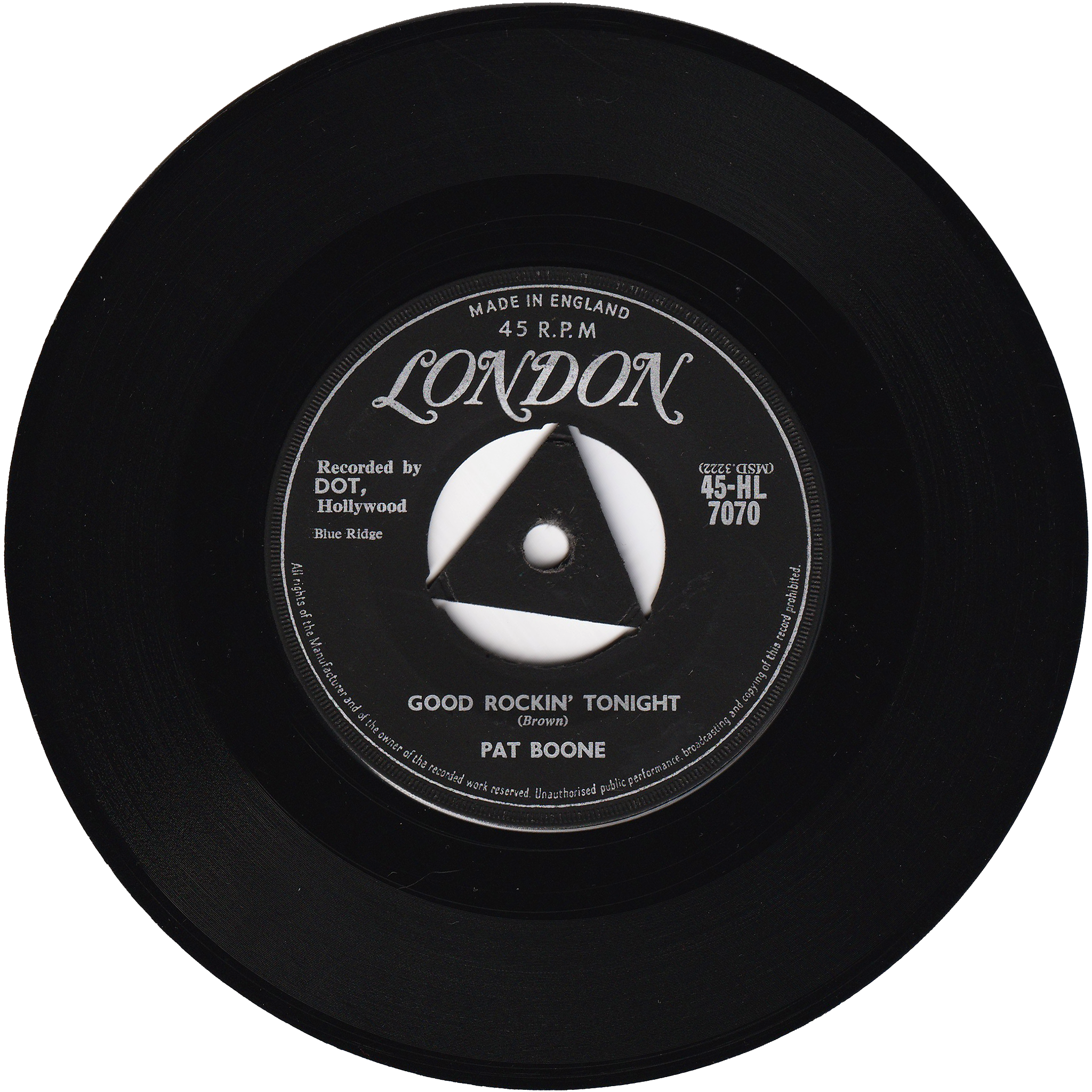 Pat Boone - Good Rockin' Tonight / With The Wind & The Rain In