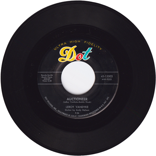 Leroy Vandyke - Auctioneer / I Fell In Love With A Pony-Tail