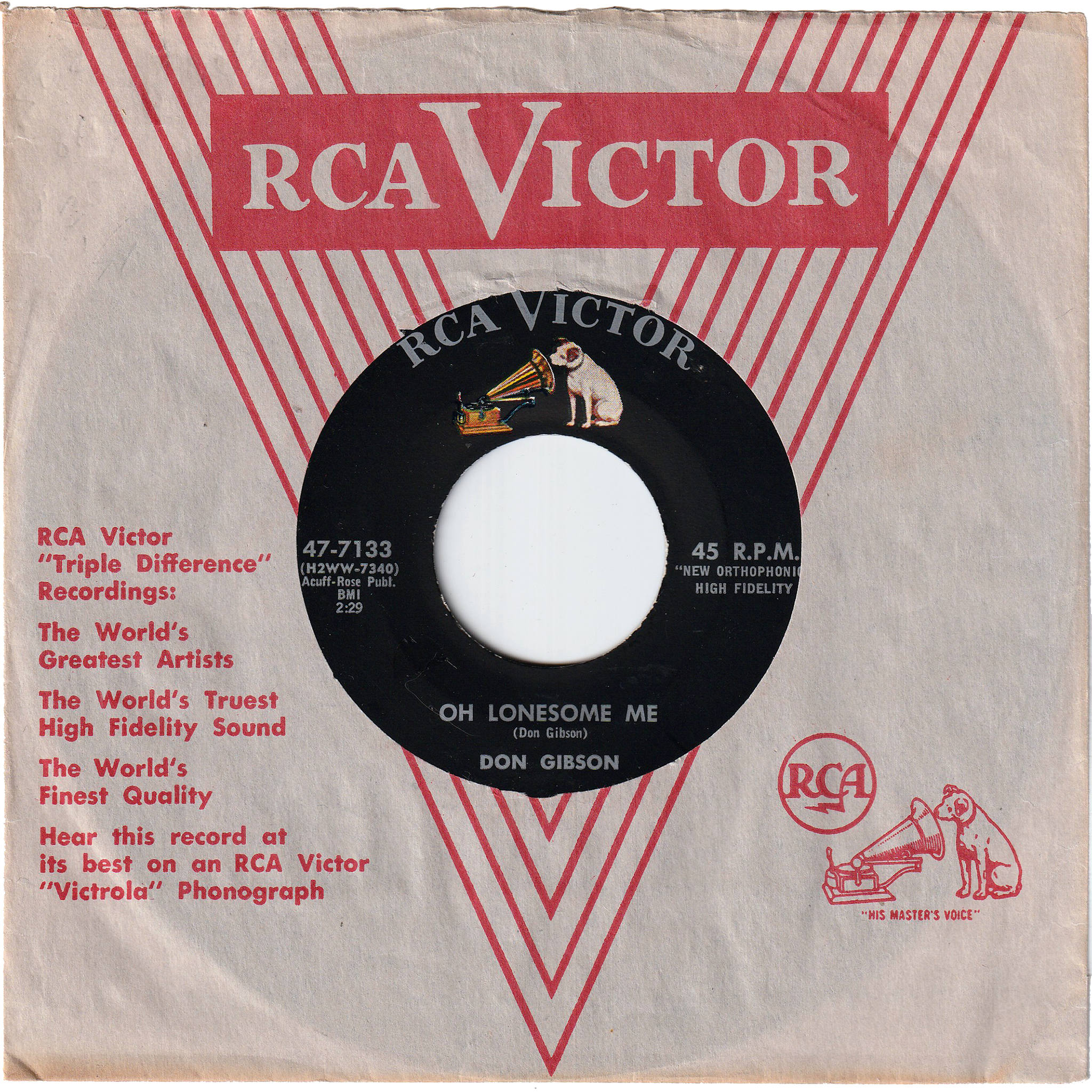 Don Gibson - Oh Lonesome Me / I Can't Stop Lovin' You