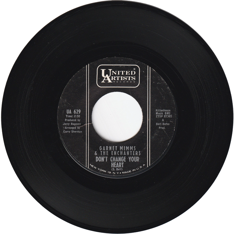 Garnet Mimms & The Enchanters - Cry Baby / Don't Change Your Heart