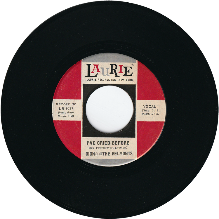 Dion & The Belmonts - A Teenager In Love / I've Cried Before