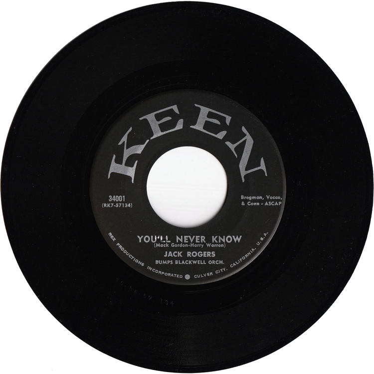 Jack Rogers - Hey Team! / You'll Never Know