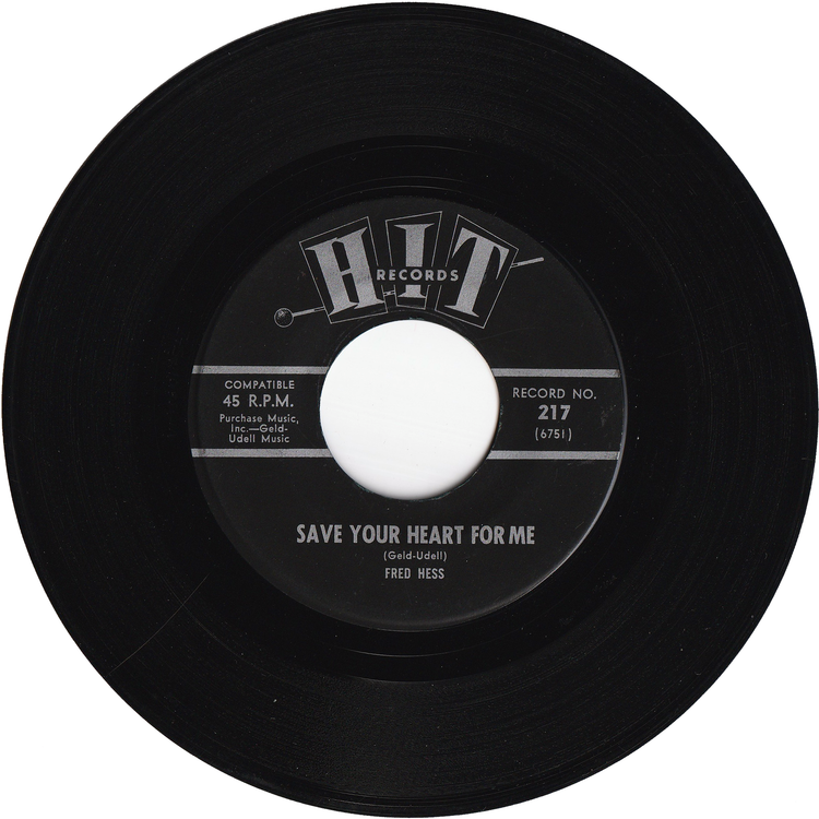 The Jalopy Five - (I Can't Get No) Satisfaction / Fred Hess - Save Your Heart For Me