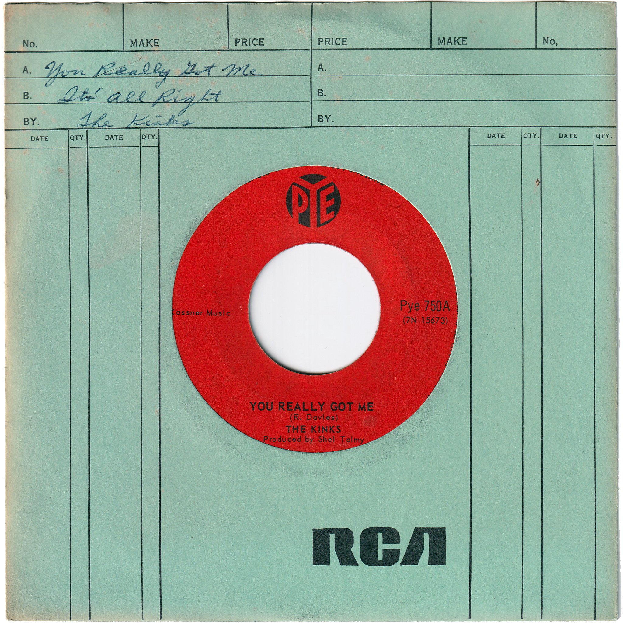 The Kinks - You Really Got Me / It's All Right [Canada] – NIGHT