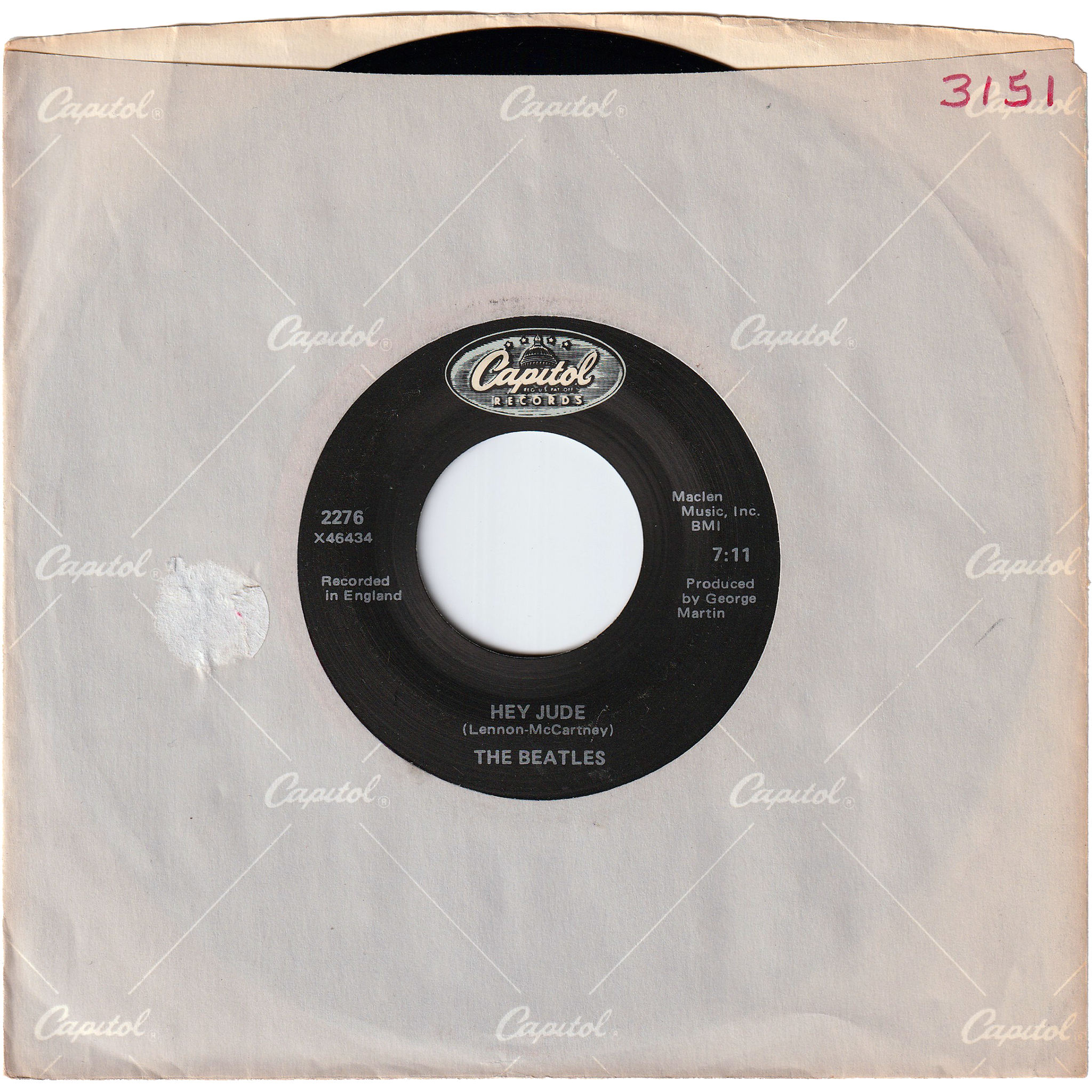 The Beatles - Hey Jude / Revolution [Re-Issue] – NIGHT BEAT RECORDS