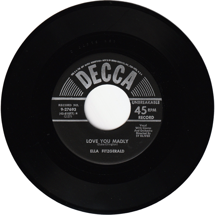 Ella Fitzgerald - Smooth Sailing / Love You Madly