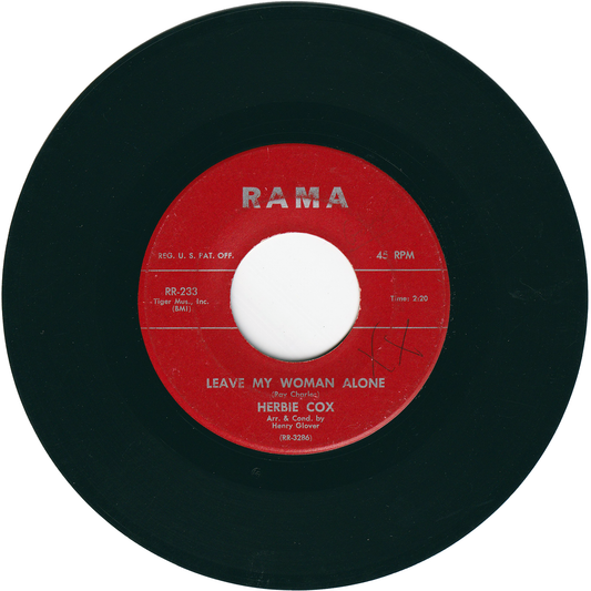 Herbie Cox - Leave My Woman Alone / Vacation In The Mountains