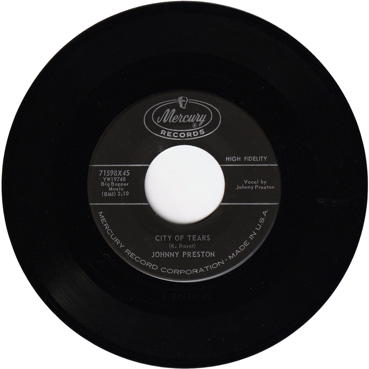 Johnny Preston - Cradle Of Love / City Of Tears