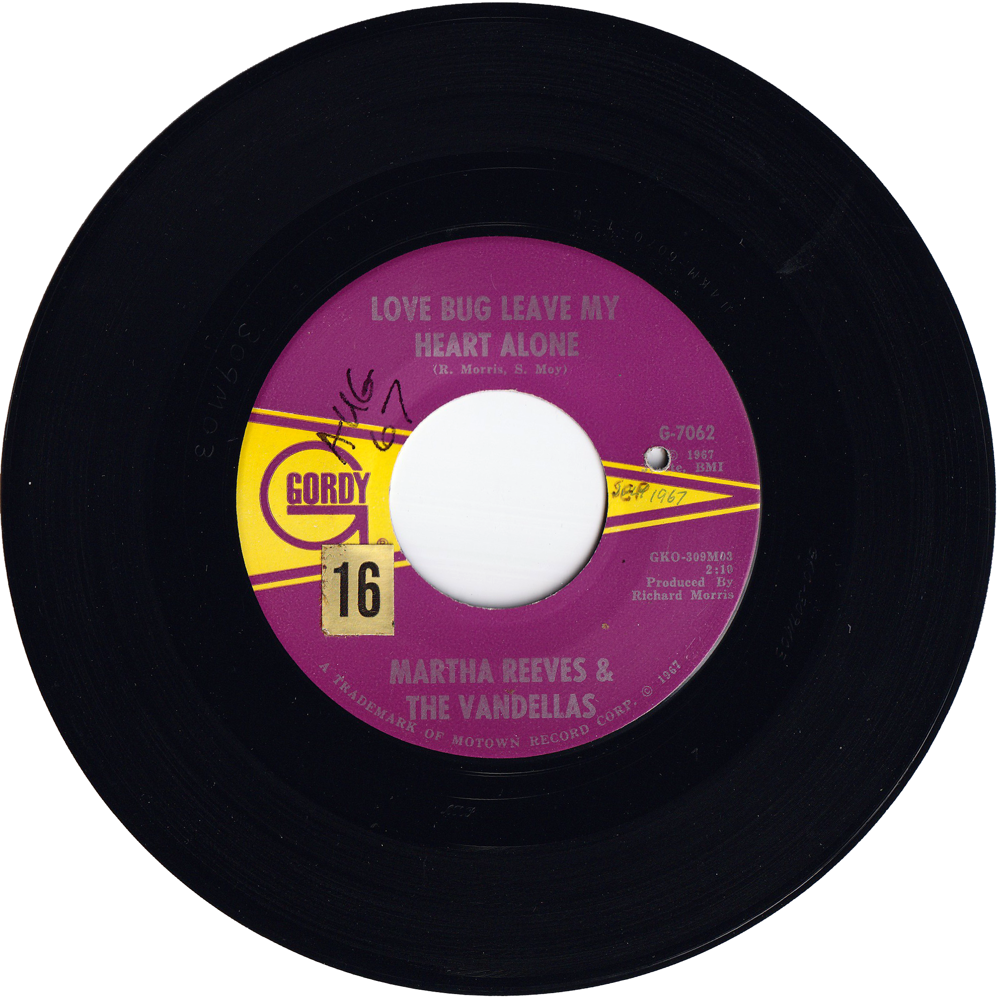 Martha & The Vandellas - Love Bug Leave My Heart Alone / One Way