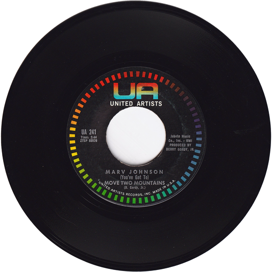 Marv Johnson - (You've Got To) Move Two Mountains / I Need You