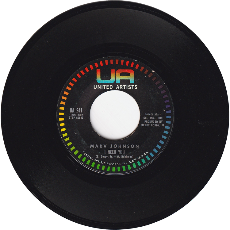 Marv Johnson - (You've Got To) Move Two Mountains / I Need You