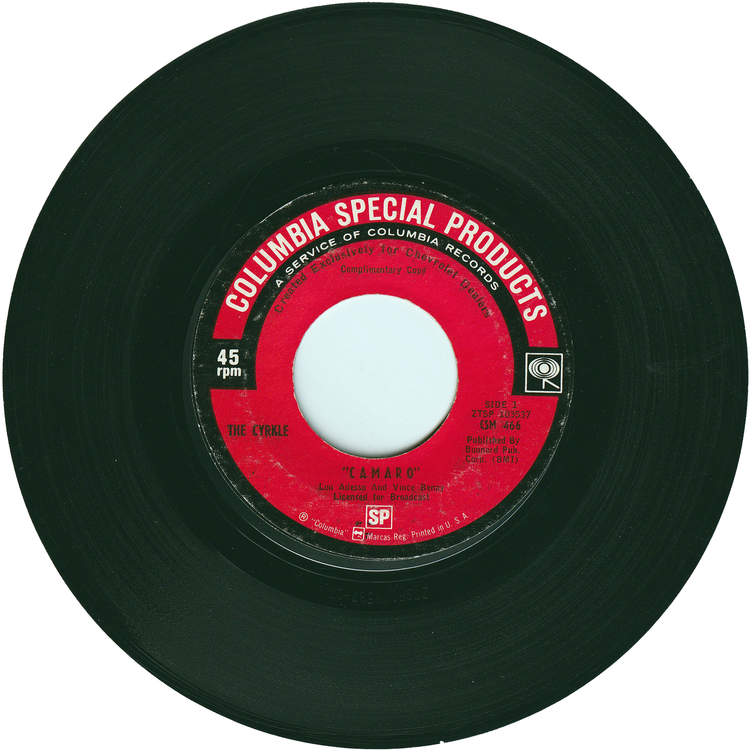 Paul Revere & The Raiders - SS 396 / The Cyrkle - Camaro