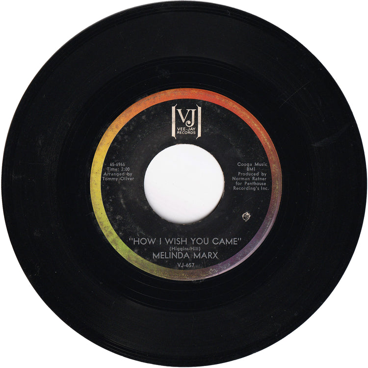 Melinda Marx - The East Side Of Town / How I Wish You Came