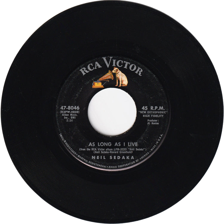 Neil Sedaka - Breaking Up Is Hard To Do / As Long As I Live
