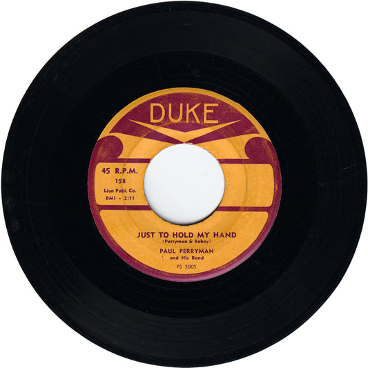 Paul Perryman - Just To Hold My Hand / I'm Crying No