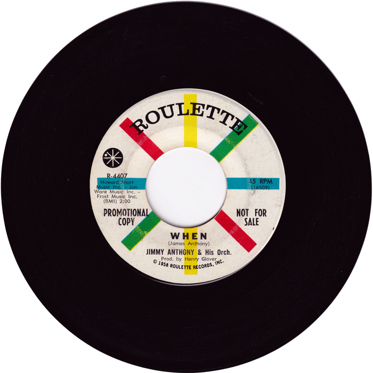 Jimmy Anthony - The Slow Twist / When (Promo)